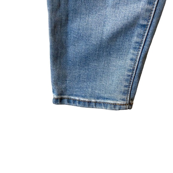 Old Navy Pop Icon Skinny Jeans‎ Women Size 4 Long Blue Light Wash Distressed W28 - Picture 7 of 12